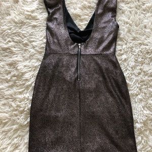 Metallic cocktail dress